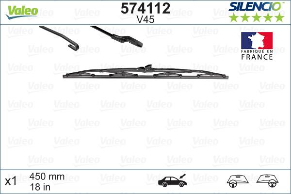 Valeo 574112 - Lamela stergator www.parts5.com