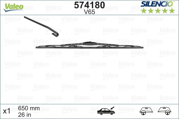 Valeo 574180 - Wiper Blade parts5.com