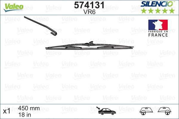 Valeo 574131 - Silecek süpürgesi www.parts5.com