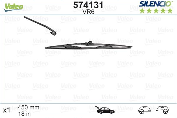 Valeo 574131 - Silecek süpürgesi www.parts5.com