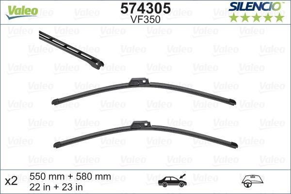 Valeo 574305 - Wiper Blade www.parts5.com