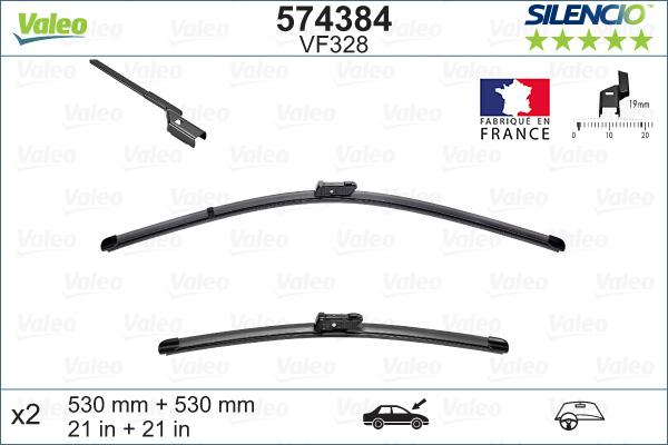 Valeo 574384 - Wiper Blade www.parts5.com