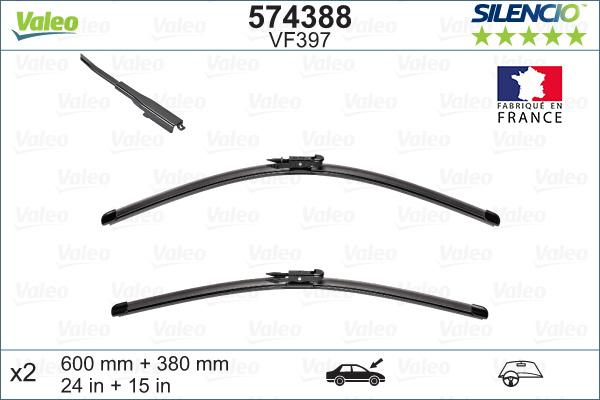 Valeo 574388 - Wiper Blade www.parts5.com