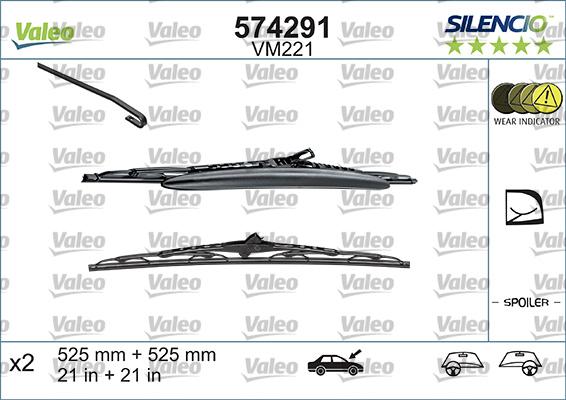 Valeo 574291 - Щетка стеклоочистителя www.parts5.com