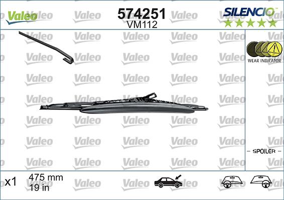 Valeo 574251 - Limpiaparabrisas www.parts5.com