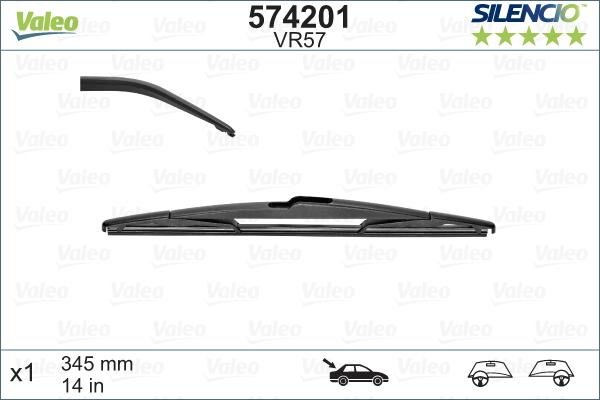 Valeo 574201 - Limpiaparabrisas www.parts5.com