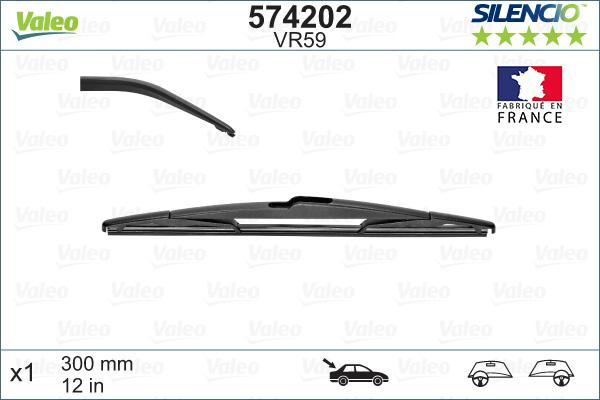 Valeo 574202 - Pióro wycieraczki www.parts5.com