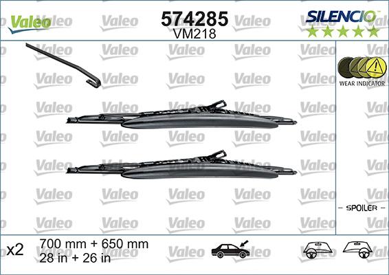 Valeo 574285 - Limpiaparabrisas www.parts5.com