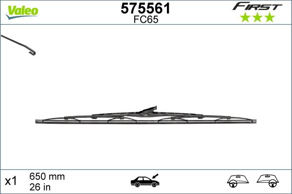 Valeo 575561 - Törlőlapát www.parts5.com