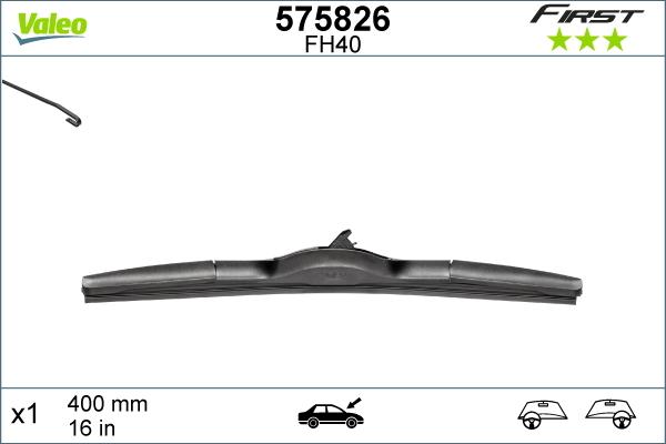 Valeo 575826 - Wiper Blade www.parts5.com