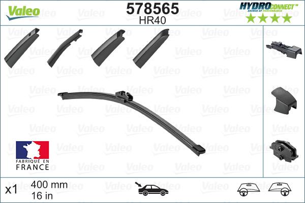 Valeo 578565 - Törlőlapát www.parts5.com