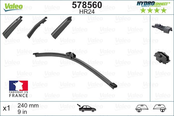 Valeo 578560 - Limpiaparabrisas www.parts5.com