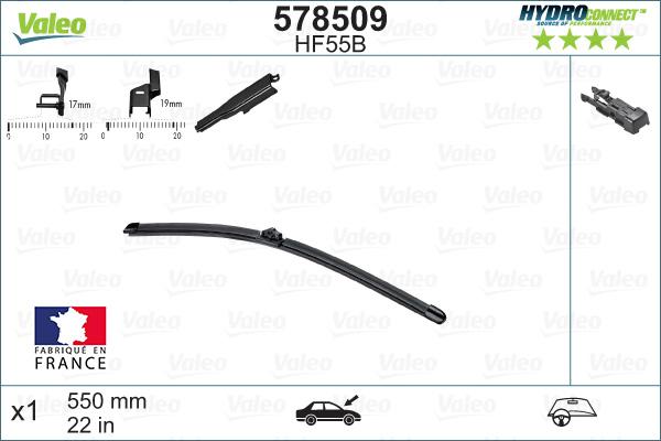 Valeo 578509 - Stieracia liżta www.parts5.com