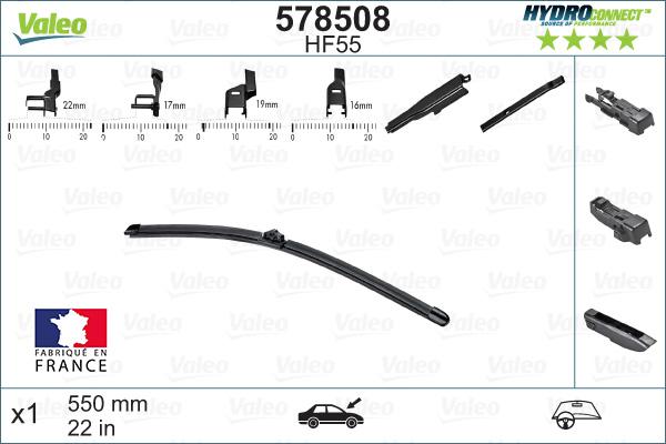 Valeo 578508 - Wiper Blade www.parts5.com