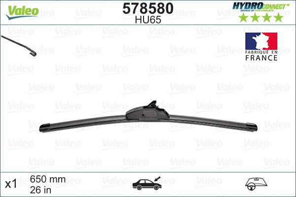 Valeo 578580 - Törlőlapát www.parts5.com