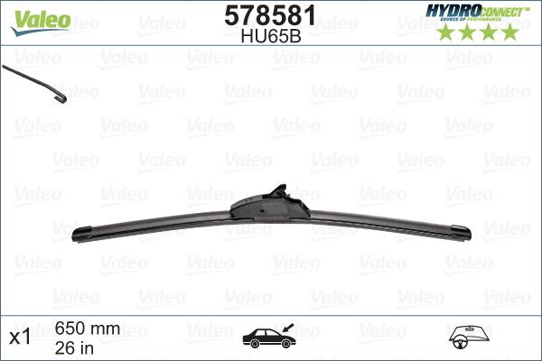 Valeo 578581 - Törlőlapát www.parts5.com