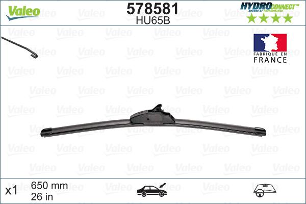 Valeo 578581 - Törlőlapát www.parts5.com