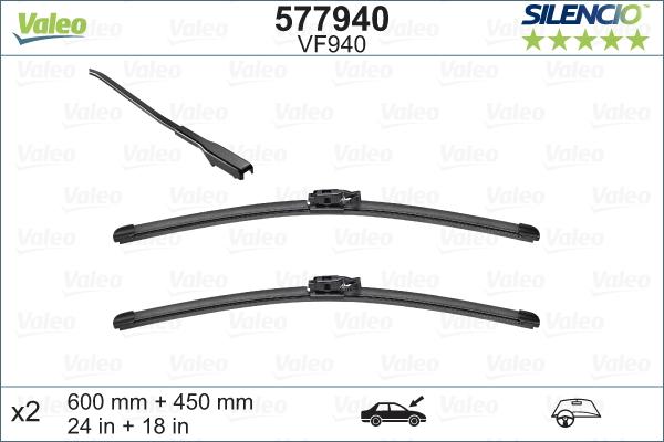 Valeo 577940 - Щетка стеклоочистителя www.parts5.com