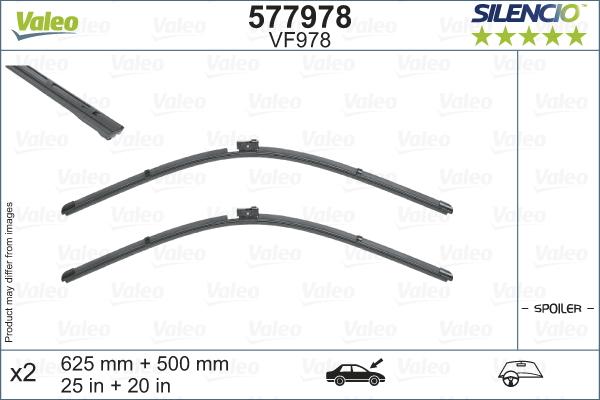 Valeo 577978 - Lamela stergator www.parts5.com