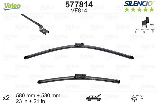 Valeo 577814 - Wiper Blade www.parts5.com