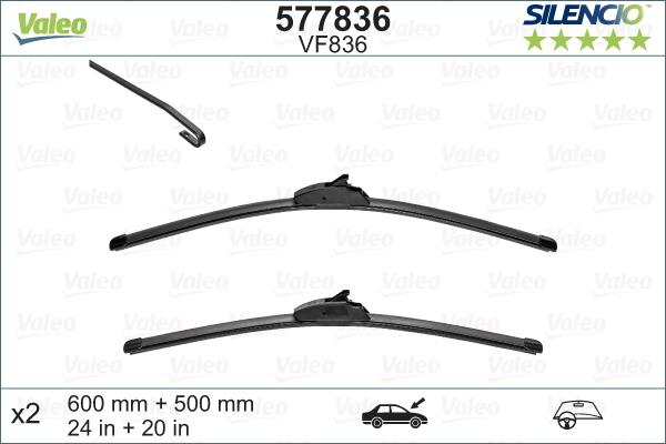 Valeo 577836 - Wiper Blade www.parts5.com