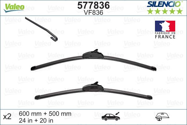 Valeo 577836 - Limpiaparabrisas www.parts5.com