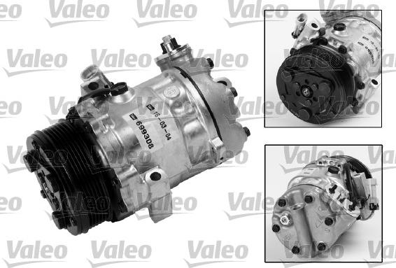 Valeo 699308 - Compresseur, climatisation www.parts5.com