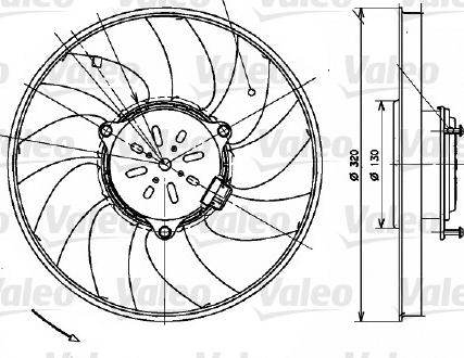 Valeo 696082 - Ventilátor, motorhűtés www.parts5.com