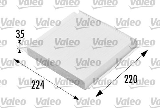 Valeo 698657 - Фильтр воздуха в салоне www.parts5.com