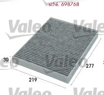 Valeo 698768 - Filter, interior air www.parts5.com