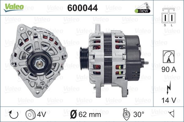 Valeo 600044 - Alternator www.parts5.com