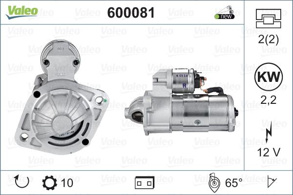 Valeo 600081 - Starter www.parts5.com