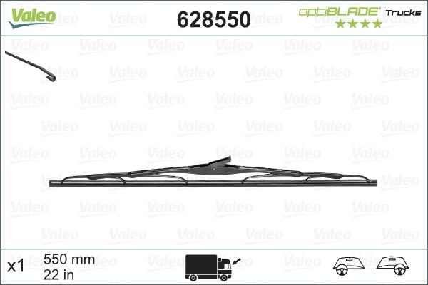 Valeo 628550 - Wischblatt www.parts5.com