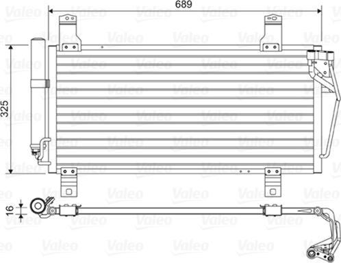 Valeo 814456 - Condensador, aire acondicionado www.parts5.com