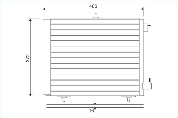 Valeo 814095 - Condenser, air conditioning www.parts5.com