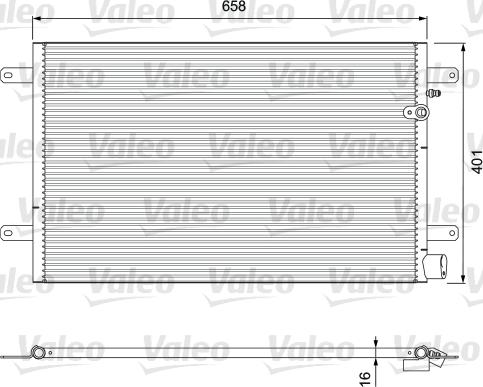 Valeo 814004 - Condenser, air conditioning parts5.com