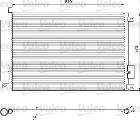 Valeo 814155 - Condenser, air conditioning www.parts5.com