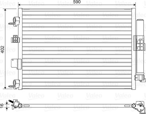 Valeo 814161 - Condensador, aire acondicionado www.parts5.com