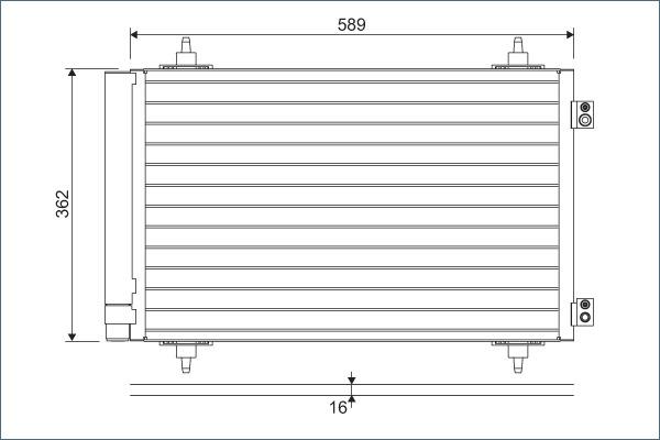 Valeo 814366 - Kondenzátor, klíma www.parts5.com