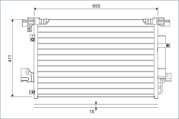 Valeo 814315 - Συμπυκνωτής, σύστ. κλιματισμού www.parts5.com