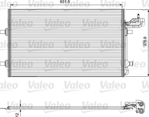 Valeo 814323 - Lauhdutin, ilmastointilaite www.parts5.com