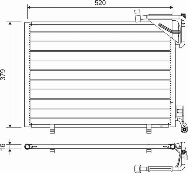 Valeo 814297 - Kondenzátor klimatizácie www.parts5.com