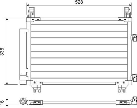 Valeo 814223 - Кондензатор, климатизация www.parts5.com