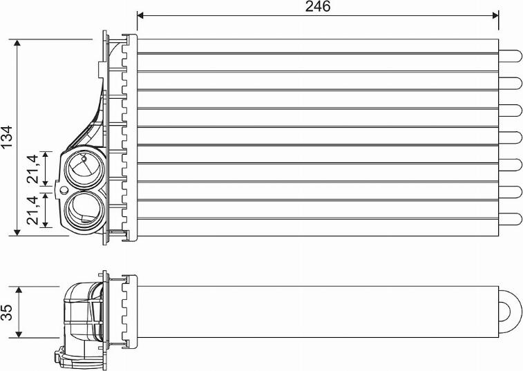 Valeo 811567 - Heat Exchanger, interior heating www.parts5.com