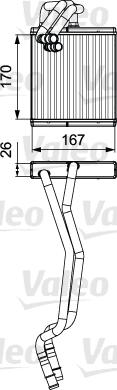 Valeo 811509 - Výmenník tepla vnútorného kúrenia www.parts5.com