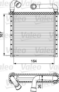 Valeo 811506 - Εναλλάκτης θερμότητας, θέρμανση εσωτερικού χώρου www.parts5.com