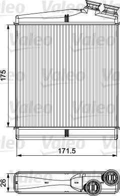 Valeo 811512 - Топлообменник, отопление на вътрешното пространство www.parts5.com