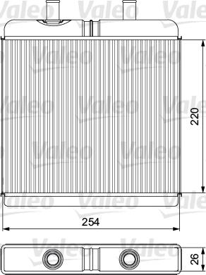 Valeo 811539 - Heat Exchanger, interior heating www.parts5.com