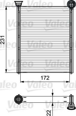 Valeo 811534 - Heat Exchanger, interior heating www.parts5.com