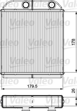 Valeo 811538 - Heat Exchanger, interior heating www.parts5.com